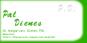 pal dienes business card